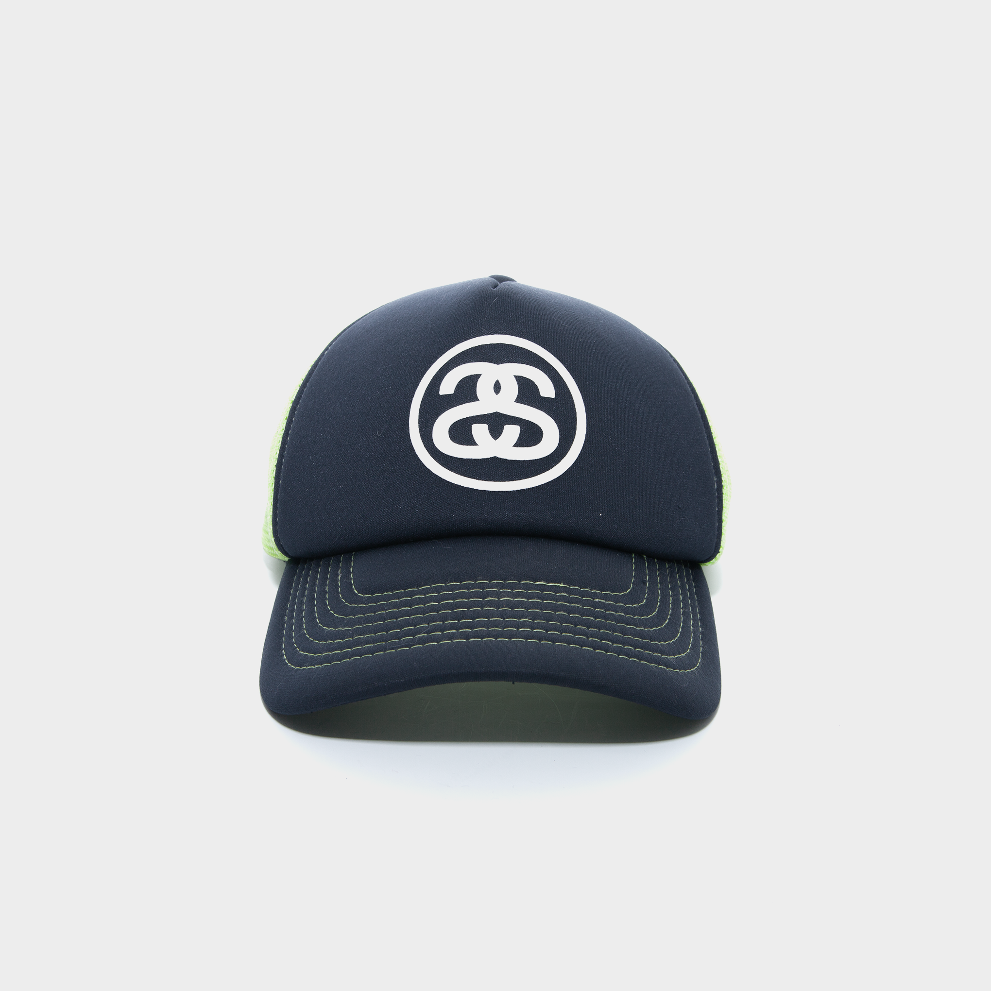 STUSSY TRUCKER BIG LINK SNAPBACK [USED]