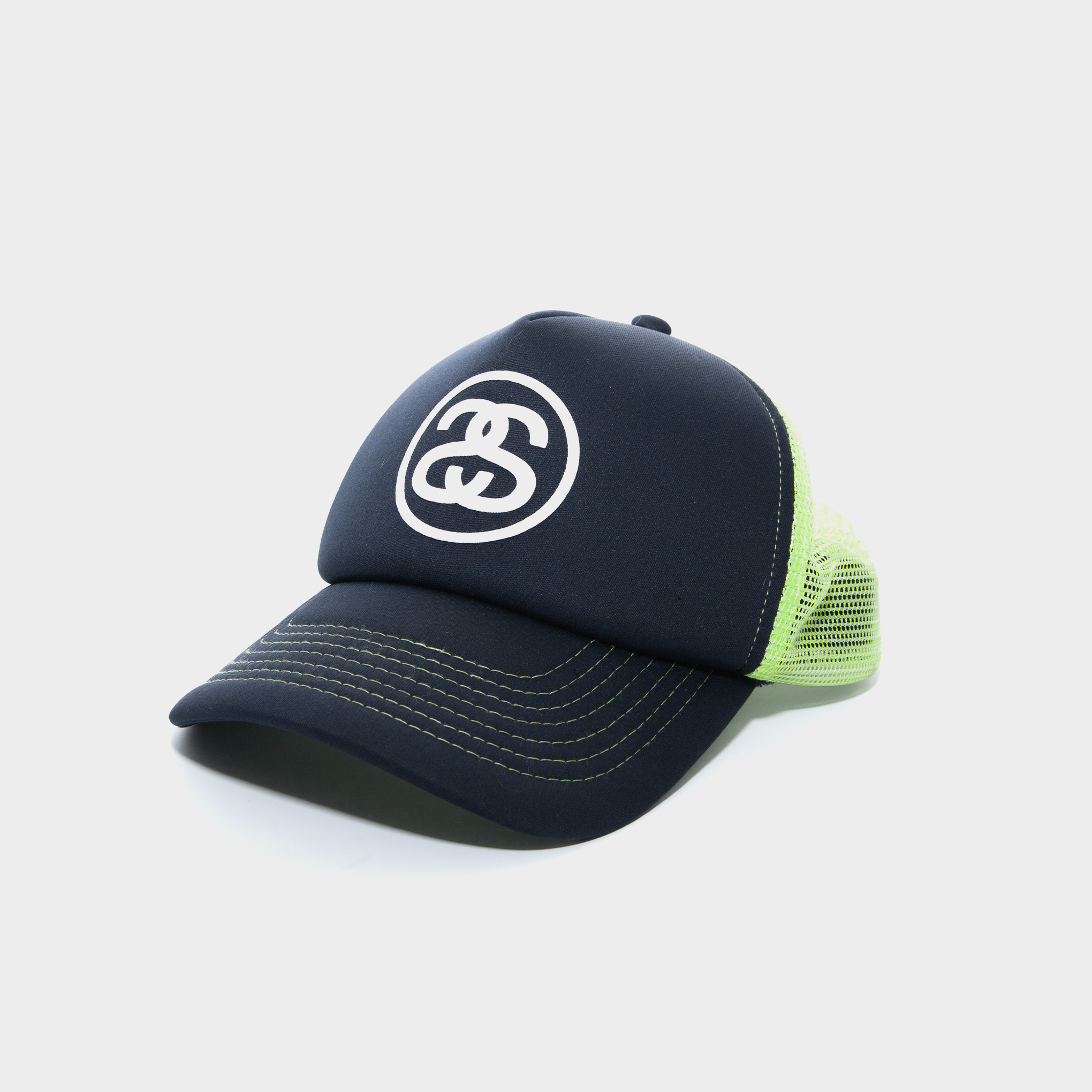 STUSSY TRUCKER BIG LINK SNAPBACK [USED]