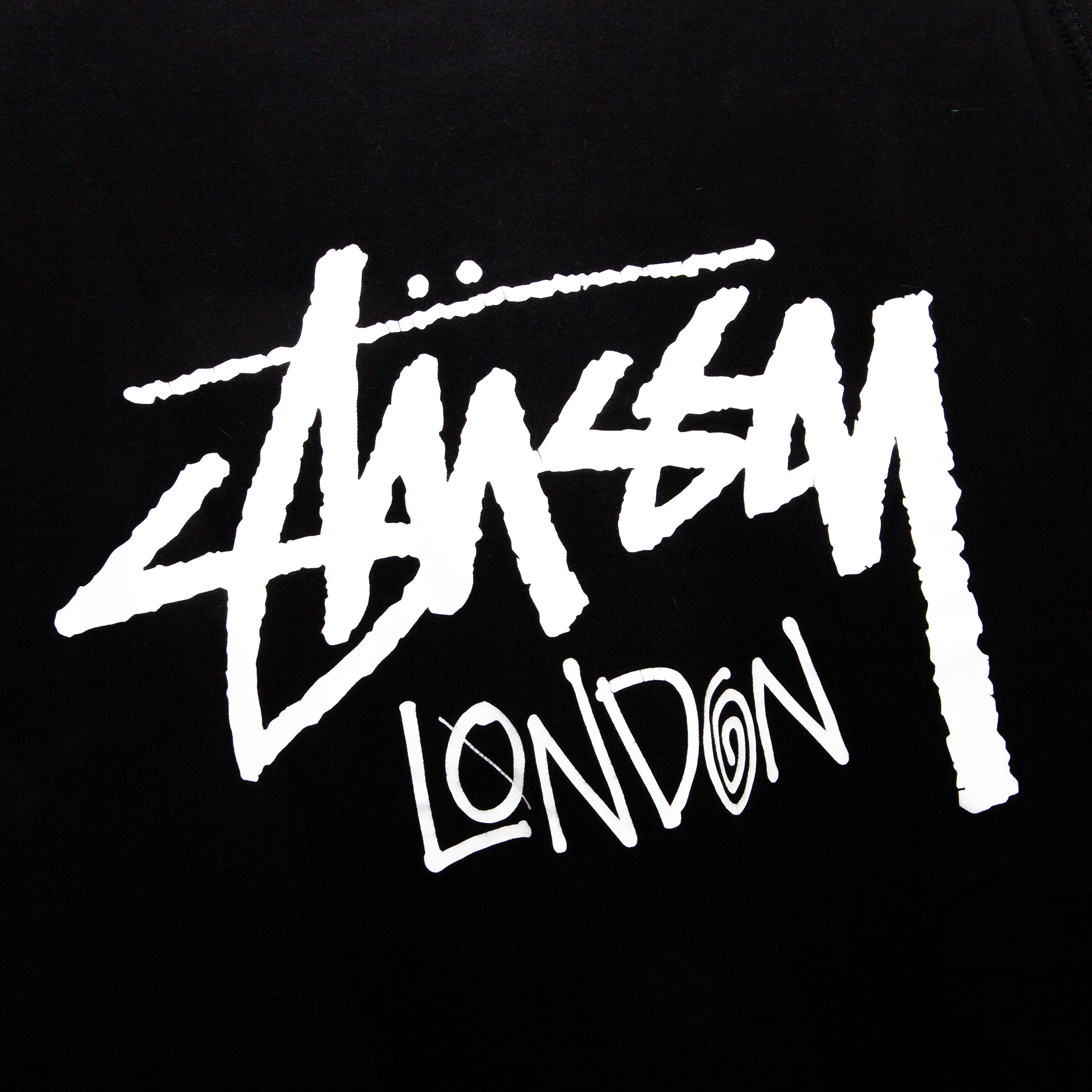 STUSSY STOCK LONDON T-SHIRT BLACK [USED]