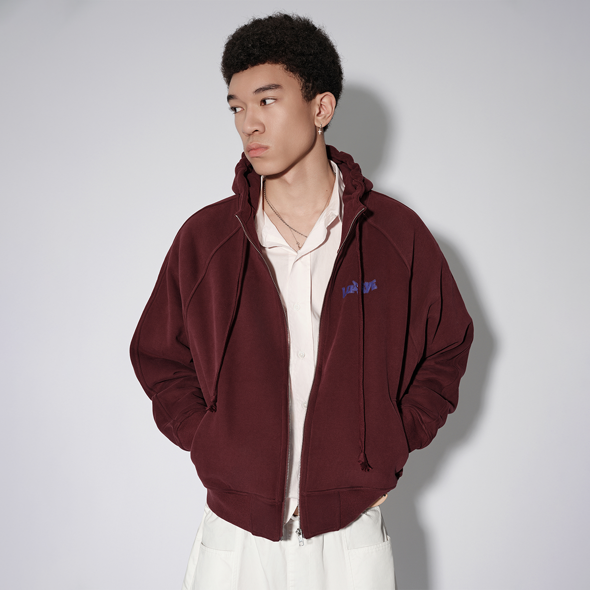 Beautiful of Chaos Zip up Hooded [WINE]